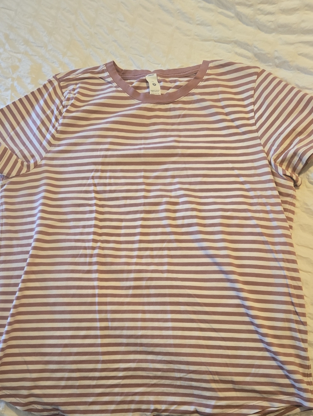 Striped Crew Neck Love Tee- Lululemon